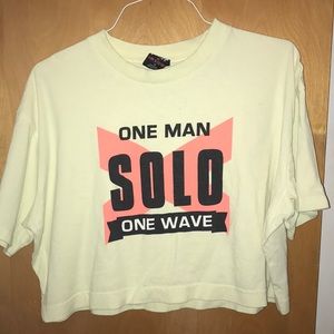 neon cropped tee urban outfitters